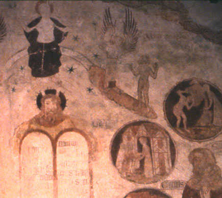 Trotton, Christ in Judgement, detail, centre