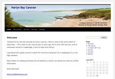 Harlyn Bay Caravan website
