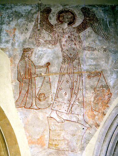 St Michael Weighing souls, Catherington