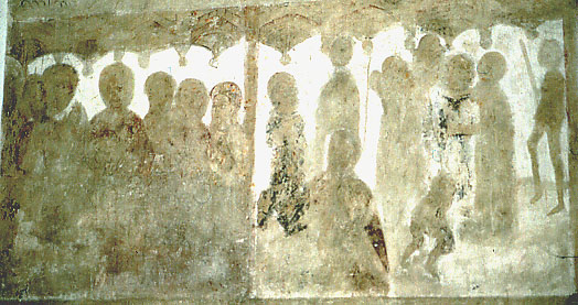 Passion Cycle, Little Easton, detail, Last Supper/Arrest in Gethsemane