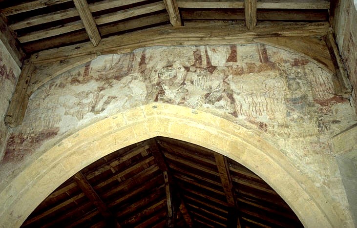Doom over chancel arch, Pickworth
