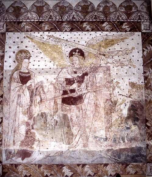 St Michael Weighing Souls, South Leigh]