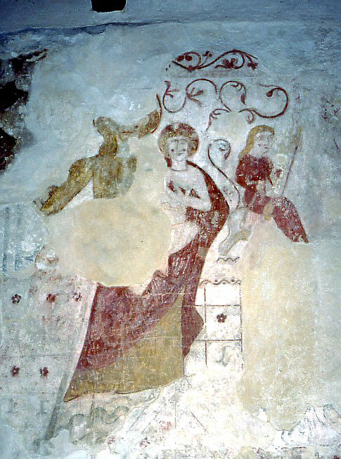 St Christopher/Woman Spinning