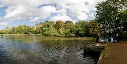 Fishing on Tooting Bec Common