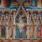 Part of the reredos behind the altar
