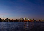 Sunset panorama from Greenwich