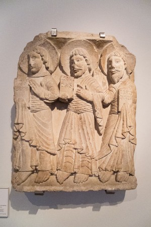 Carved Relief - Saints Philip, Jude, and Bartholomew - c1150