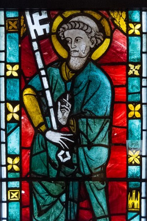 Stained Glass Panel - Saint Peter - c1280