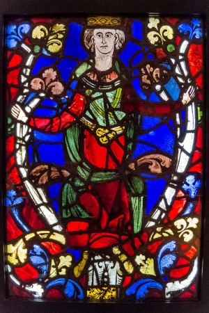 Stained Glass Panel - King from a Tree of Jesse - c1210-45