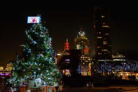 Oxo Tower and Christmas Lights
