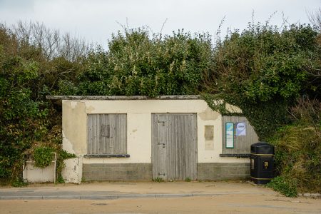 Shed by the bus stop