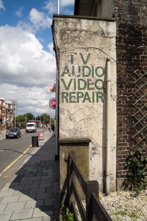 TV Audio Video Repair - Wandsworth Road (now overpainted and gone)