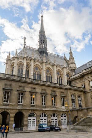 The Sainte-Chapelle from the courtyard of the Palais de Justice
