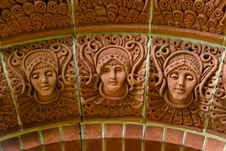 Watts Chapel - detail from the doorway arch