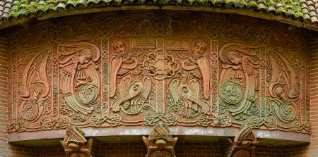 Watts Chapel - detail from exterior frieze