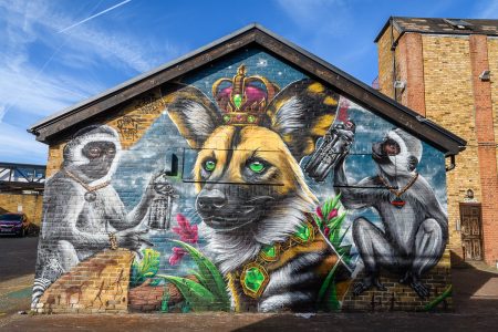 Street Art by Don Fiyas and Drakes Work, Penge High Street